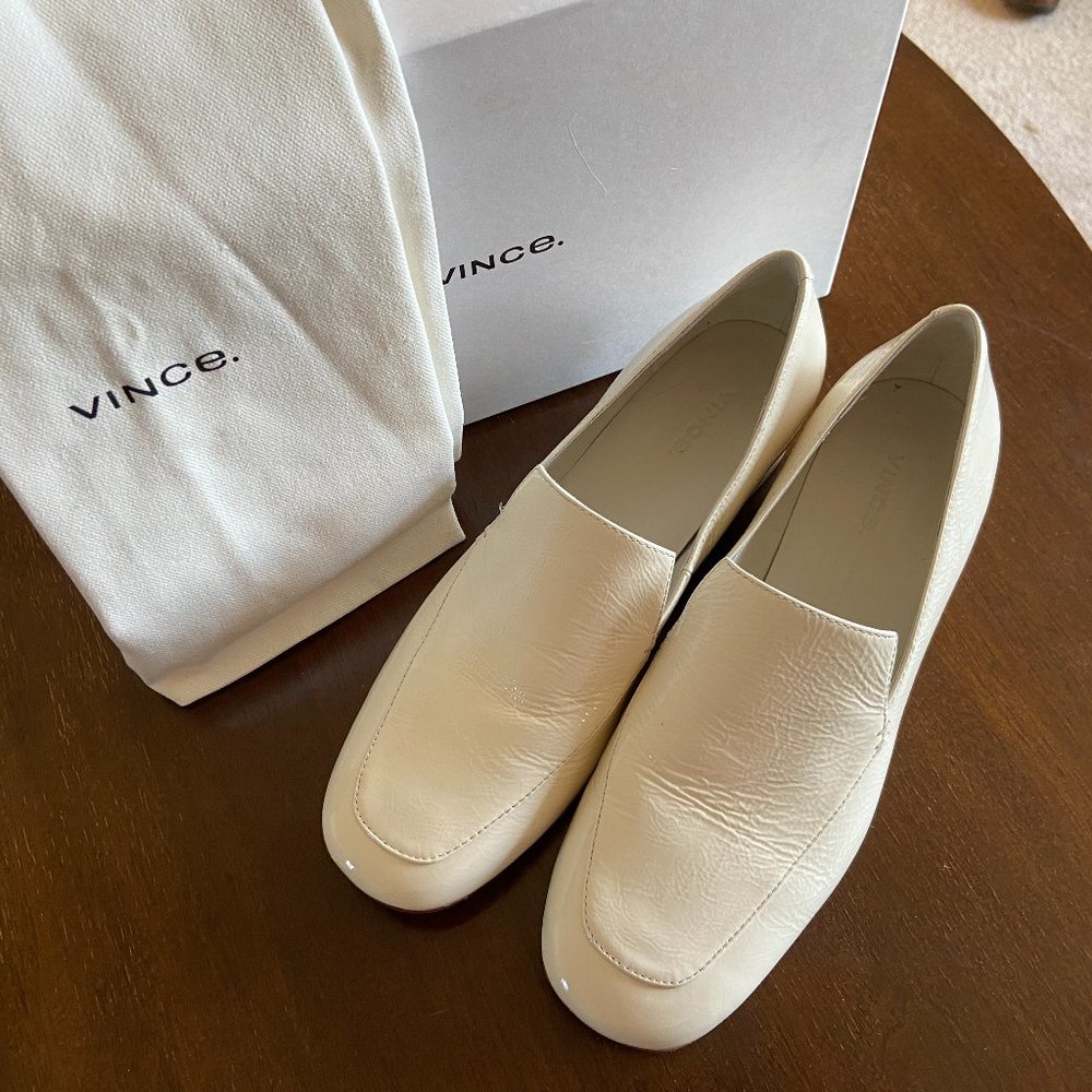 Vince Fauna Patent Leather Loafers